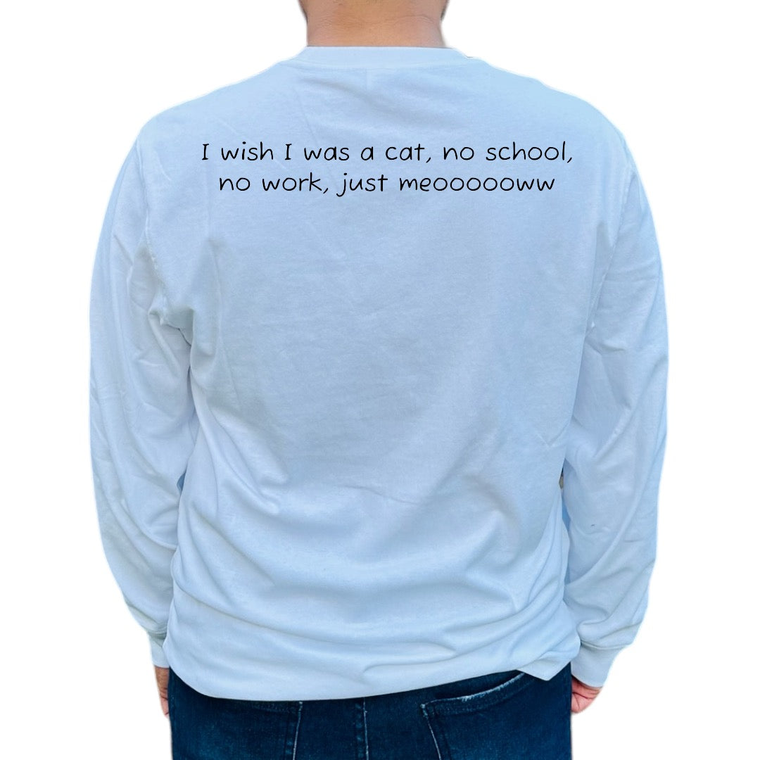 T-shirt J'aimerais être un chat