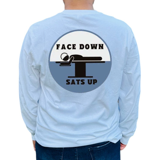 'Face Down, Sats up' Proning customizable RT shirt