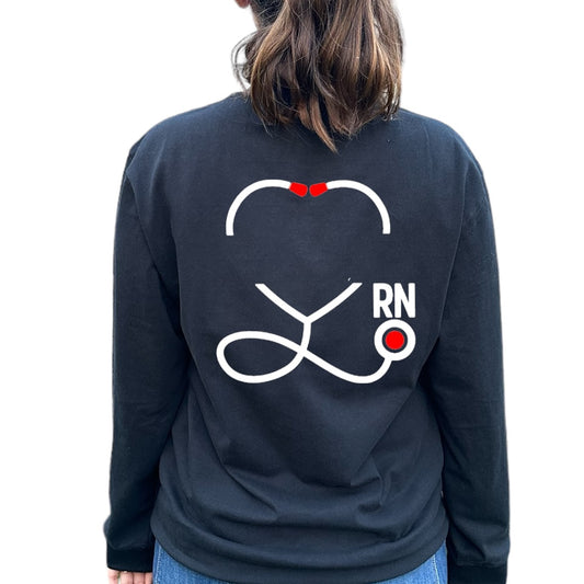 RN Stethoscope heart shirt
