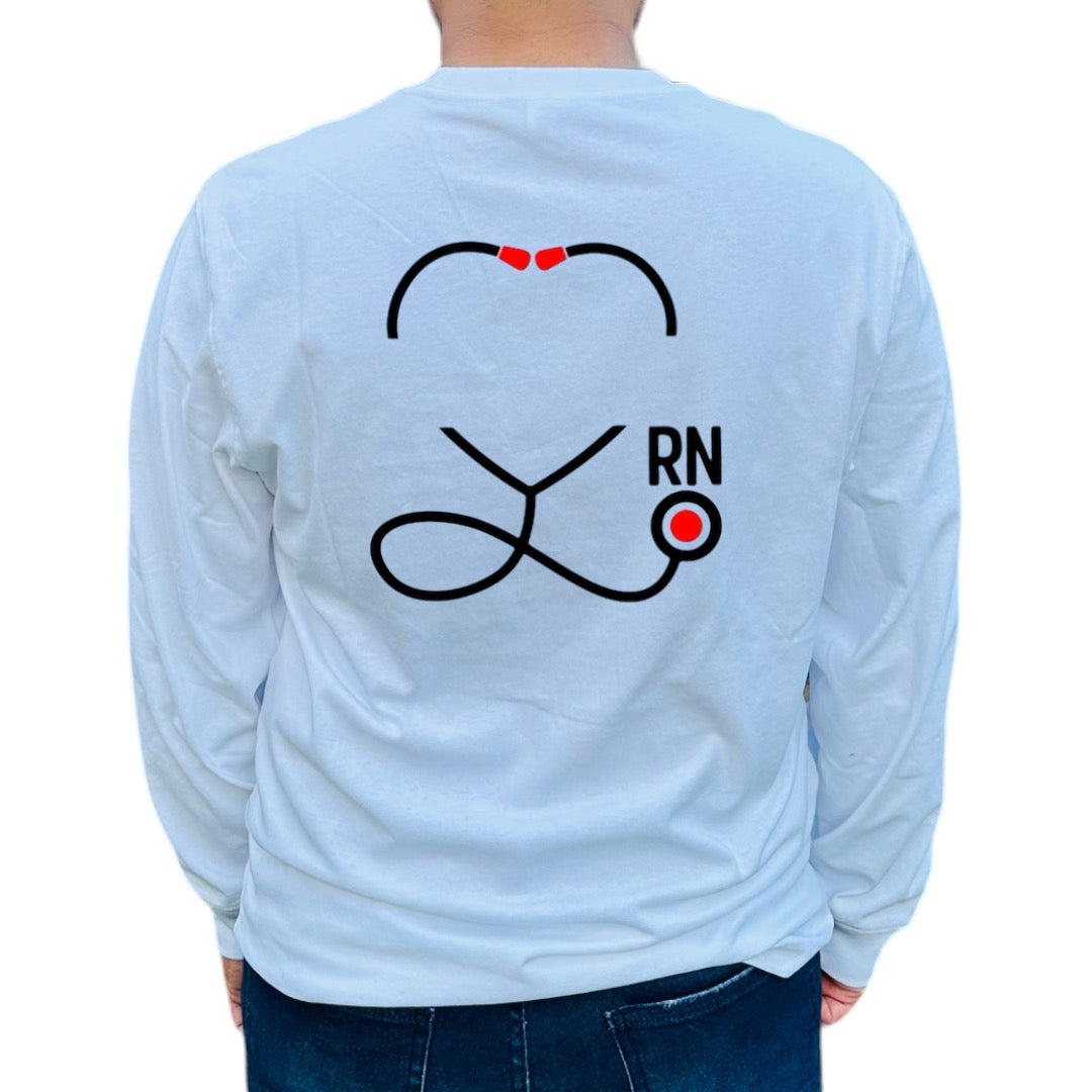 RN Stethoscope heart shirt