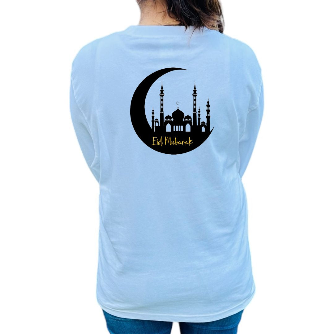 T-shirt Eid Mubarak - Mosquée au clair de lune
