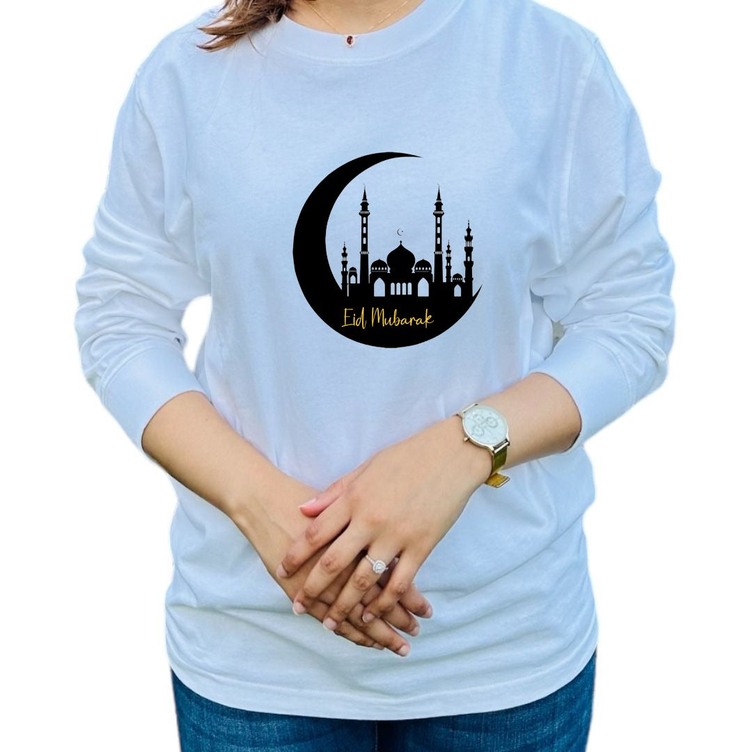 T-shirt Eid Mubarak - Mosquée au clair de lune