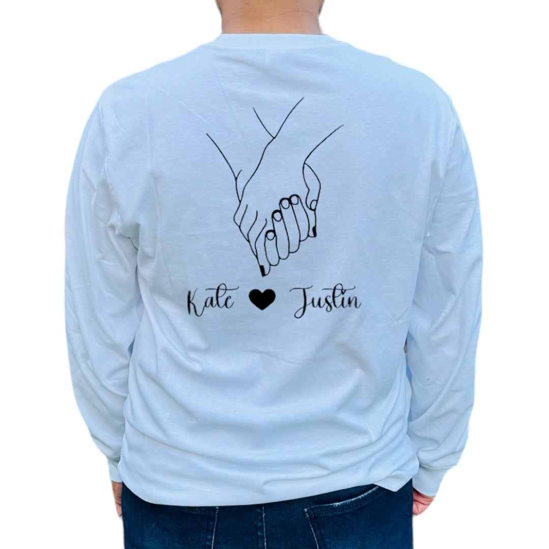 T-shirt personnalisable « Holding Hands »
