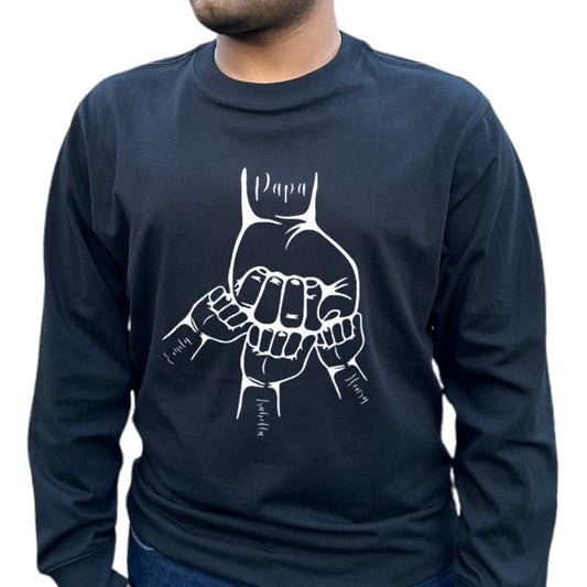 T-shirt personnalisable « Family Fist Bump »