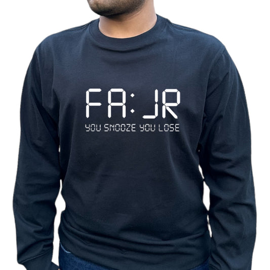 FA:JR T-shirt personnalisable You Snooze You Lose