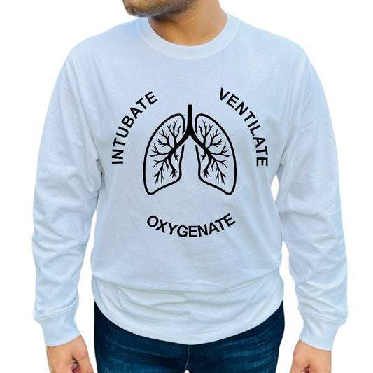 'Intubate, Ventilate, Oxygenate' customizable RT Shirt