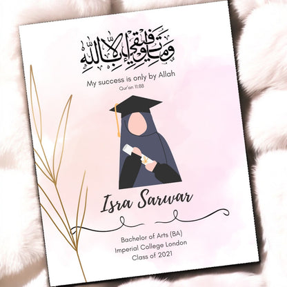 Luxury Graduation Frame - Pink Blossom