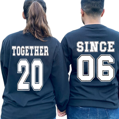 “Together Since Customized Year” Shirts For Couple