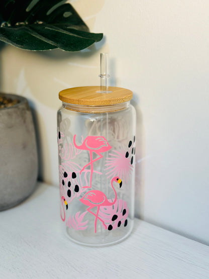 Flamingo Aesthetic Tumbler 16oz