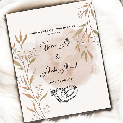 Luxury Wedding Frame - Ivory Petal