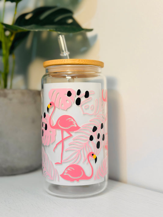 Flamingo Aesthetic Tumbler 16oz