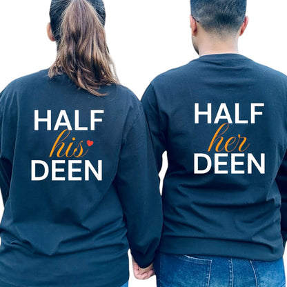 “Half His/Her Deen” Shirts For Couples