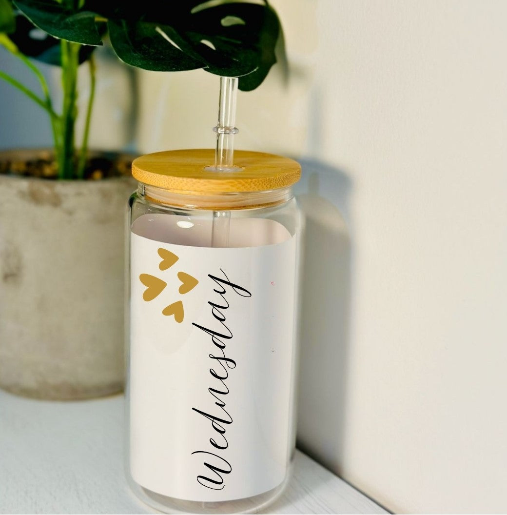 Customized Name Tumblers With Elegant heart designs