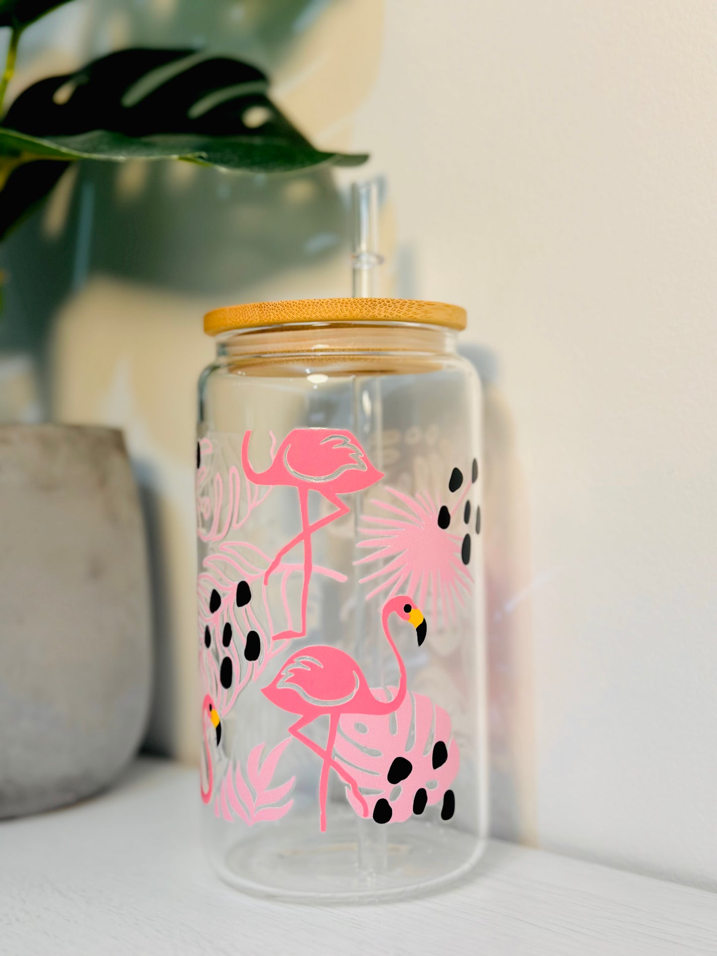 Flamingo Aesthetic Tumbler 16oz