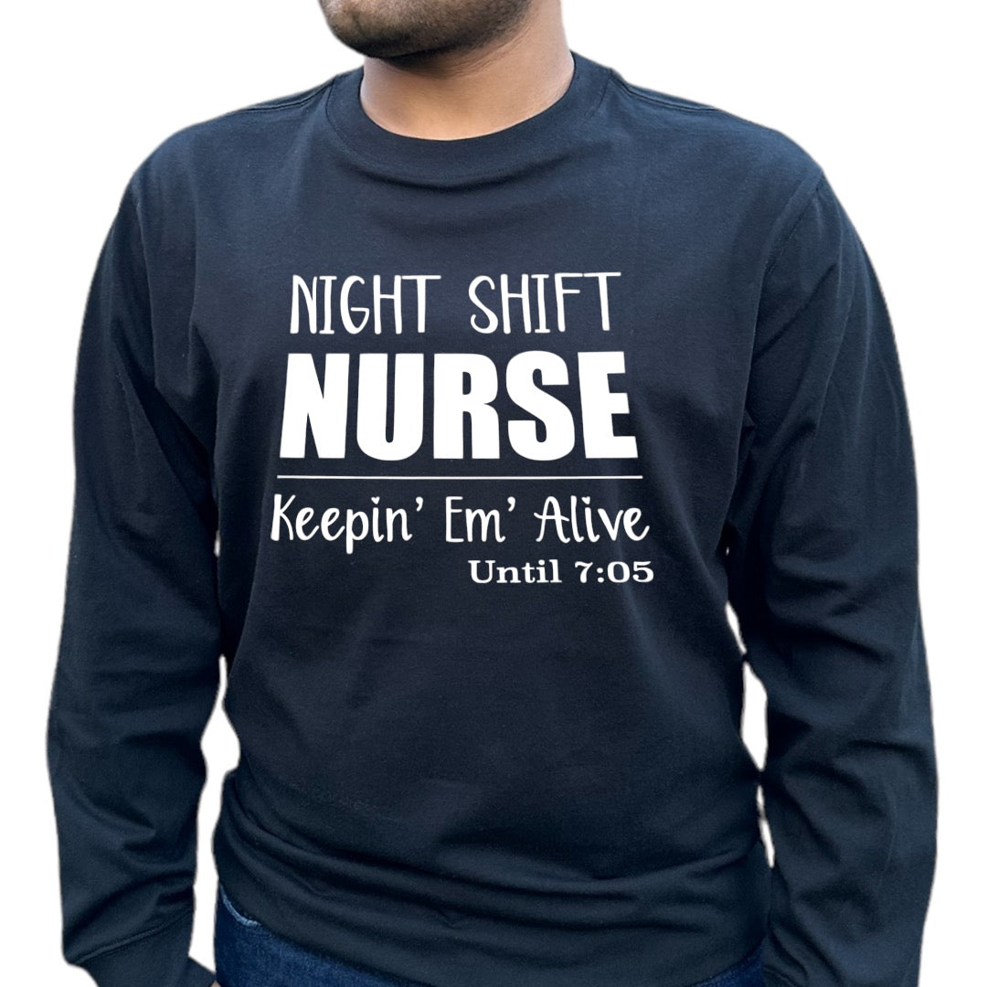 'Night Shift Nurse' Funny Shirt