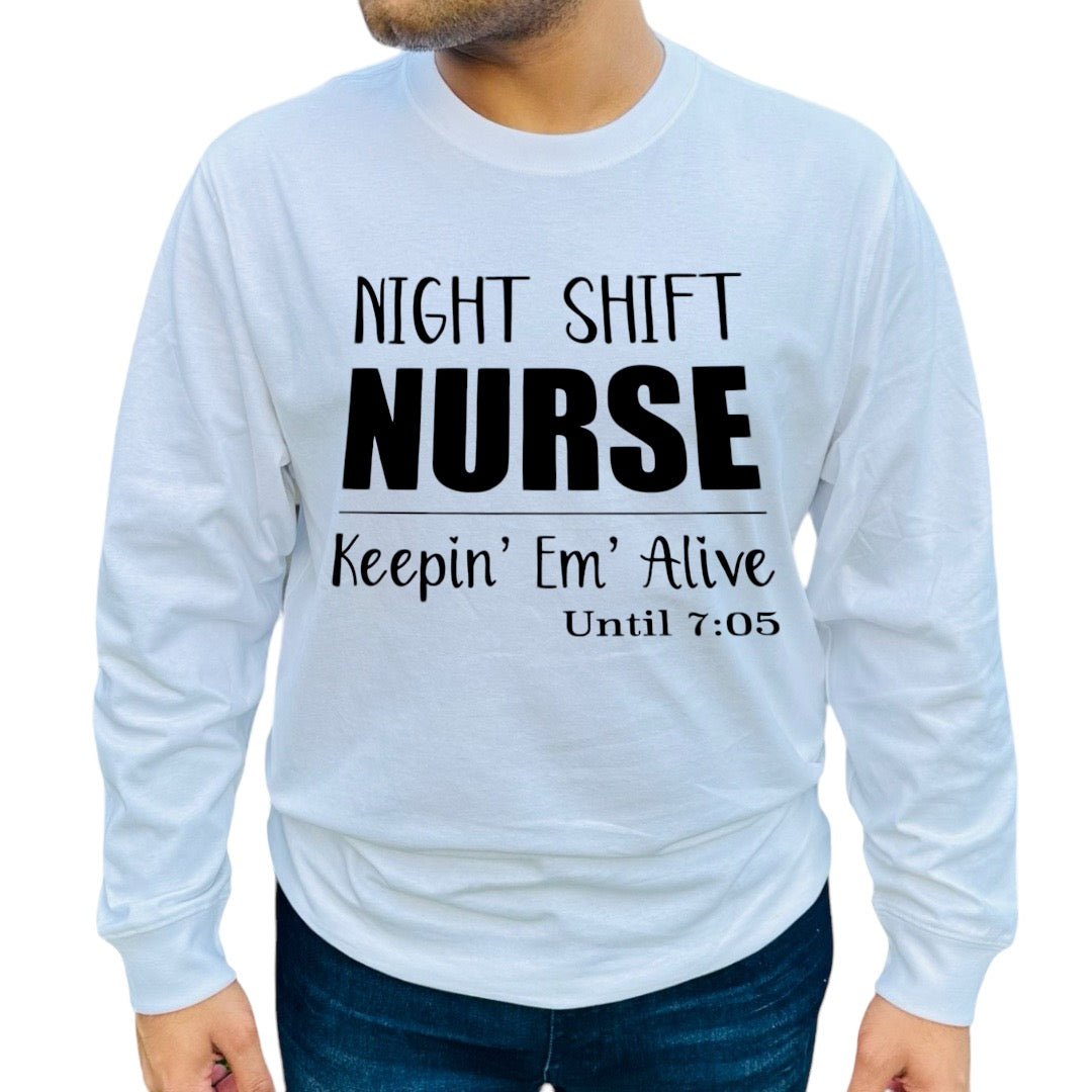 'Night Shift Nurse' Funny Shirt