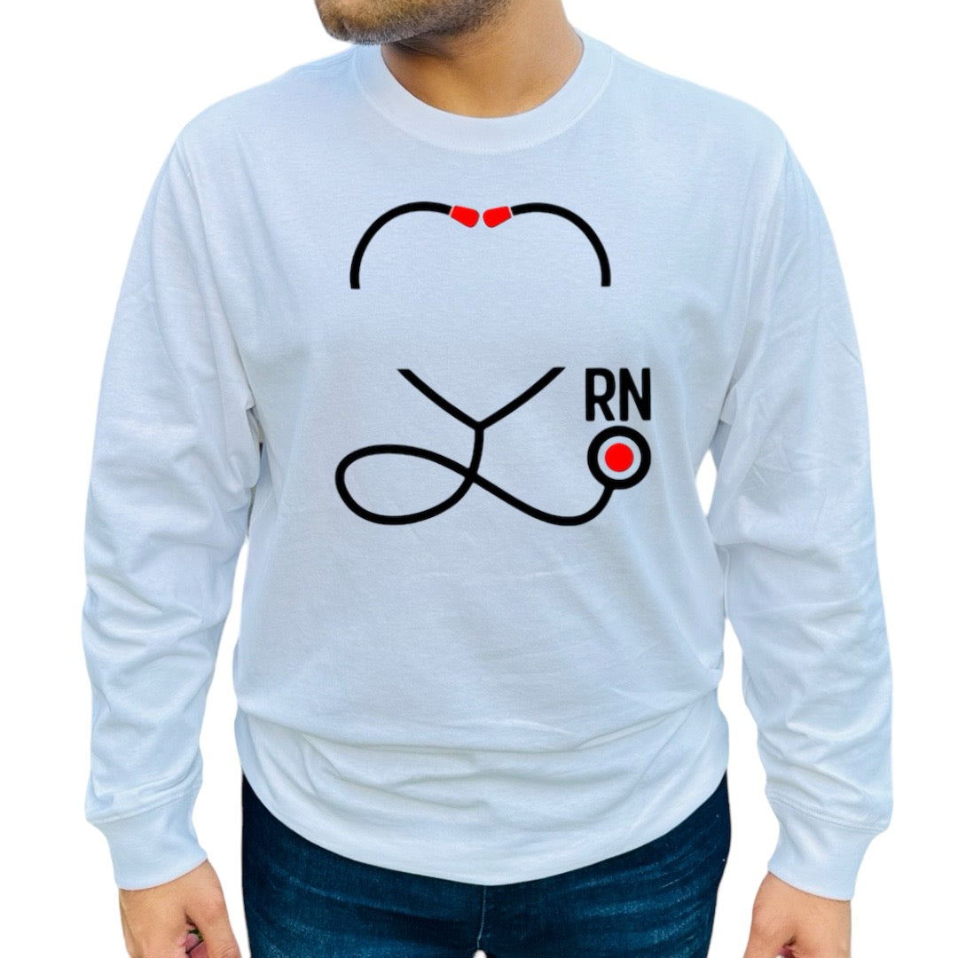 RN Stethoscope heart shirt