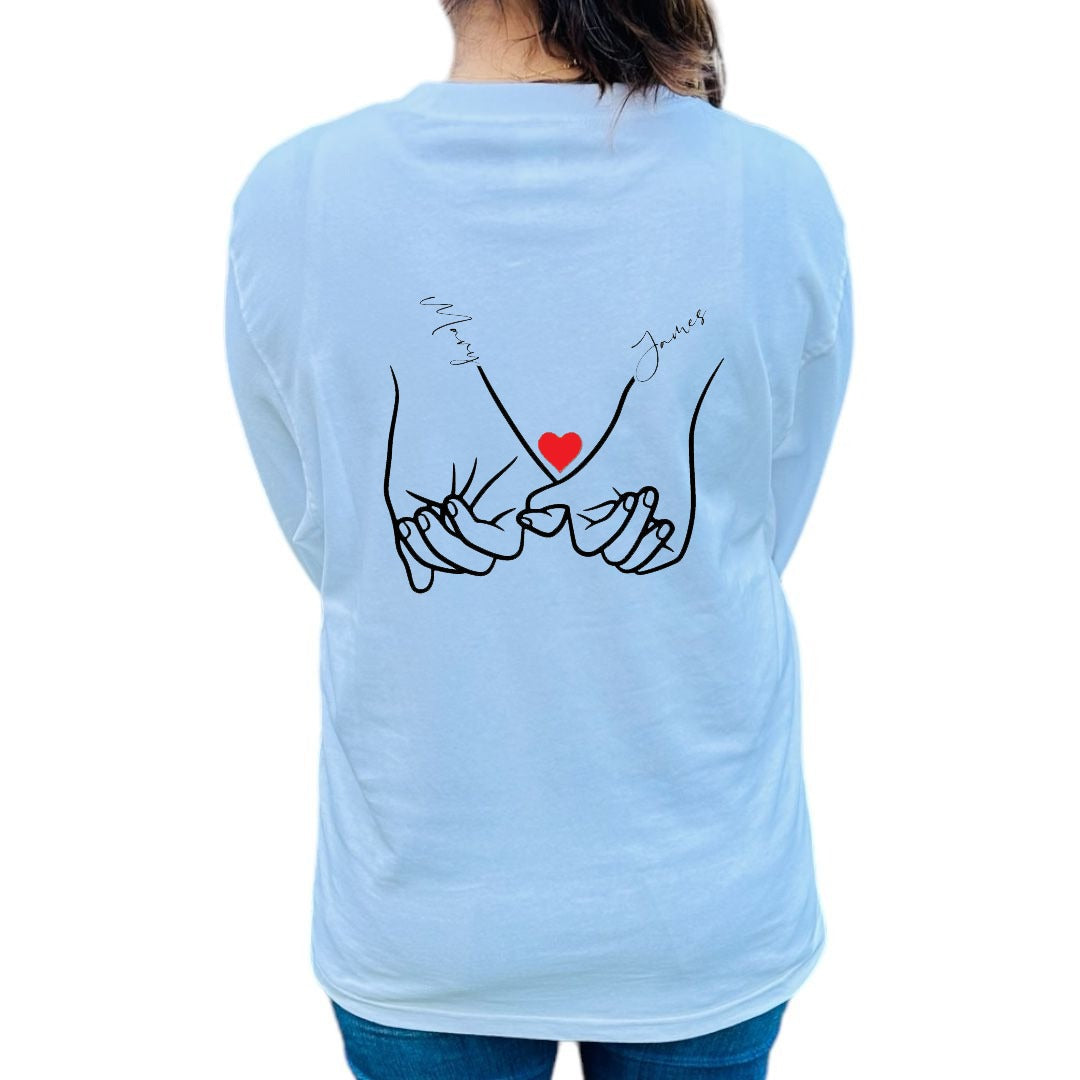 'Pinky Promise' with Heart Customizable Shirt